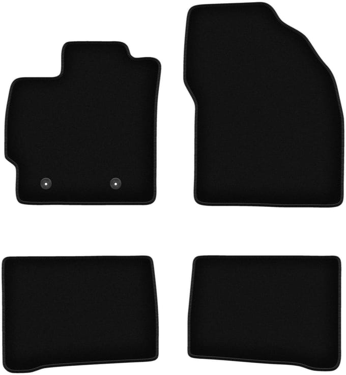 BASIC zwarte veloursmatten voor: Toyota Prius III hatchback (2009-2011)