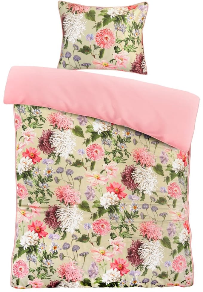 Papillon Olivia Dekbedovertrek - Eenpersoons - 140x200/220 cm - Groen