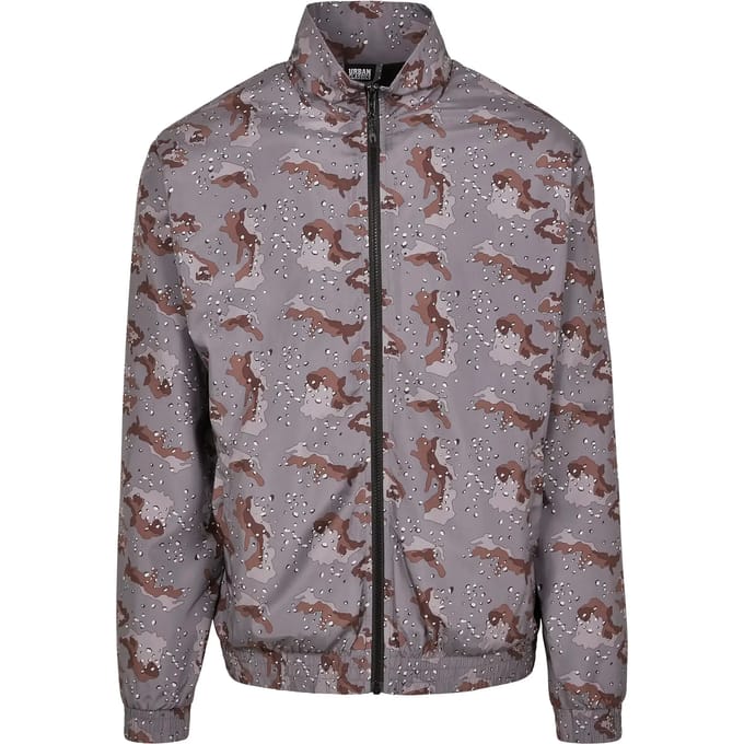 Urban Classics - Camo Track Jacket - M - Grijs
