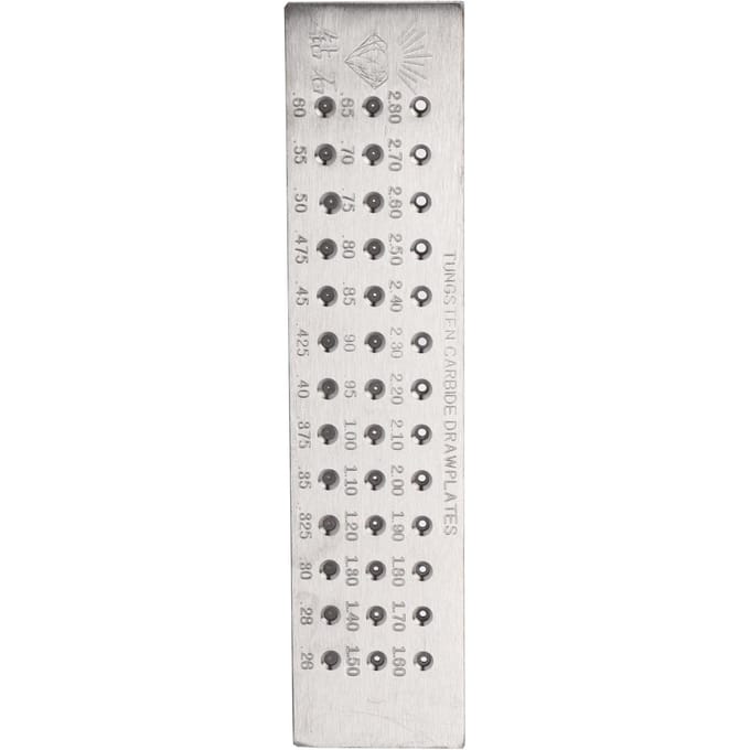 Ronde gaten Draadtekenbord Metalen trekplaat Sieradengereedschap Decoraties Accessoire (0,26-4,1) white