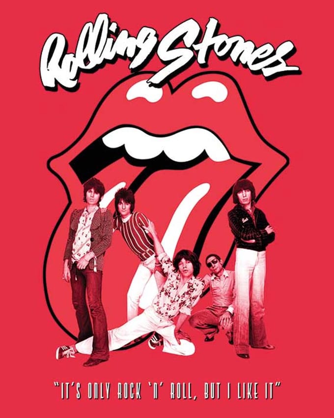The Rolling Stones - It's only rock 'n roll - Canvas - 40x50cm