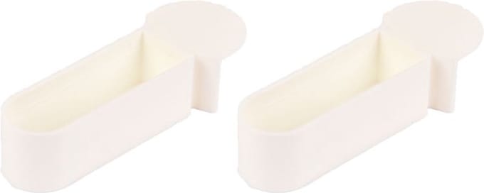 Flamingo snoepbakje sweety wit - plastic - 6cm l x 2cm b x 1.5cm h