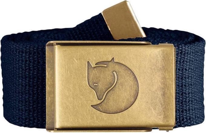 Fjällräven Canvas Brass Belt 4 cm Unisex Kledingriem - Dark Navy