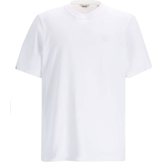 CHASIN' Heren Regular Eenvoudig T-Shirt - Brace - Wit