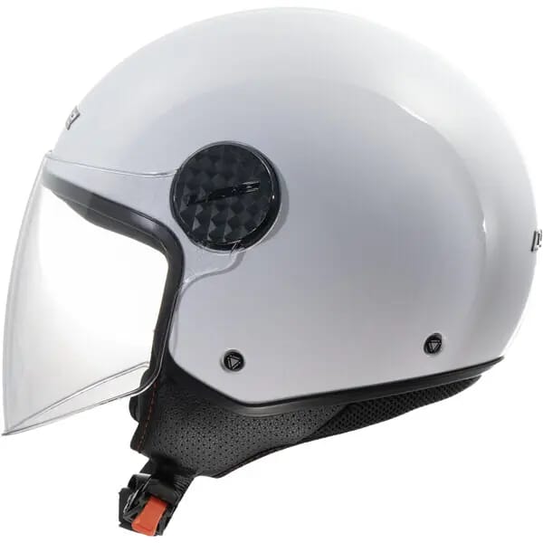 LS2 OF558 Sphere Lux II Solid Glanzend Wit Jethelm - Helm