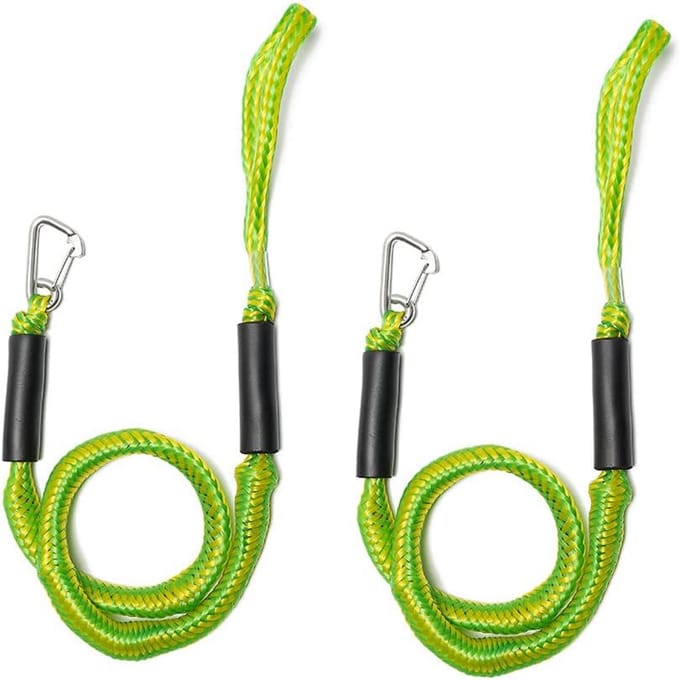 Bungee Afmeerlijn met RVS Clip en Foam Float voor Boot, Kajak en Waterscooter