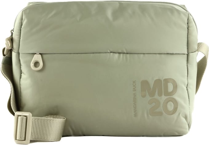 MANDARINA DUCK Schoudertas MD20 Balloon Crossover Bag Sage Gray Lichtgroen