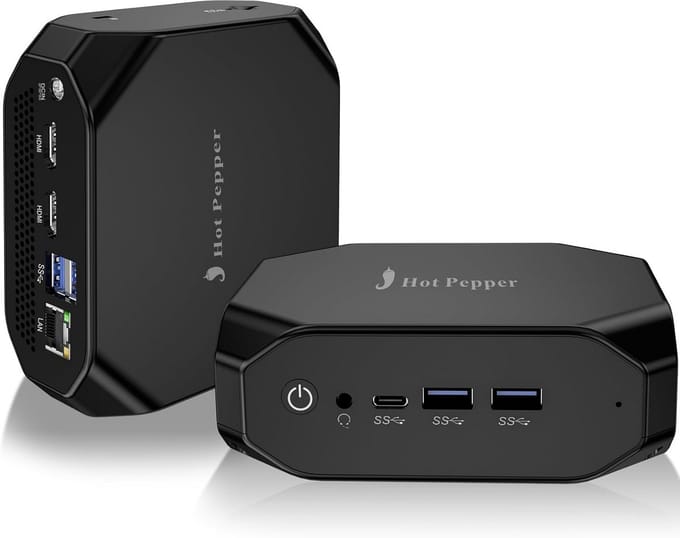 Compacte Mini PC met Intel Core i7, 8GB RAM en 256GB SSD - Krachtige Desktop in Klein Formaat