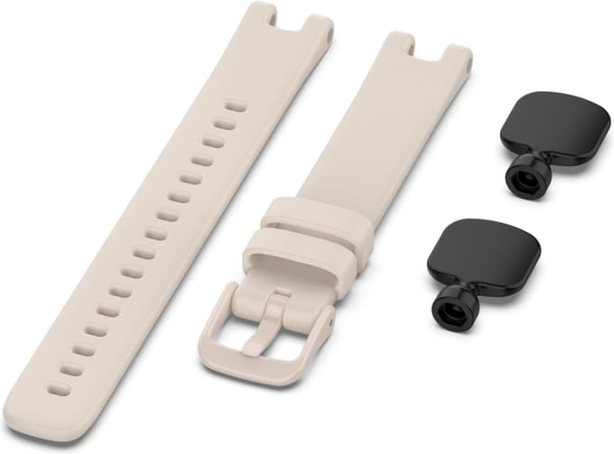 Siliconen bandje - geschikt voor Garmin Lily - zandgrijs