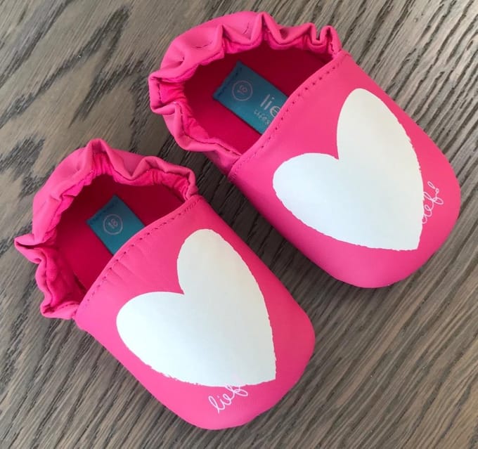 Lief Lifestyle BabySlofjes Roze/Wit - Maat 20
