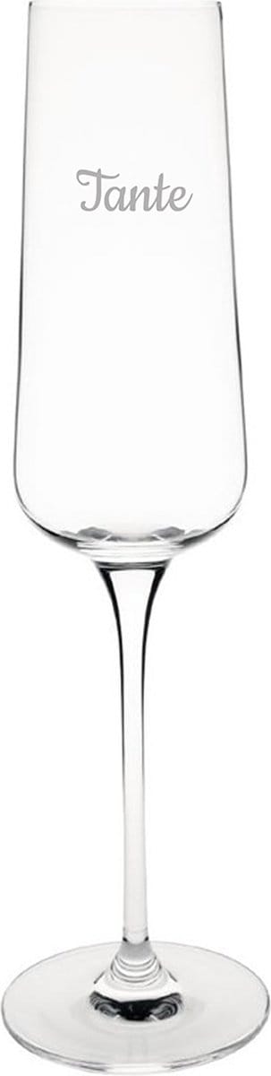 Champagneglas gegraveerd - 27cl - Tante