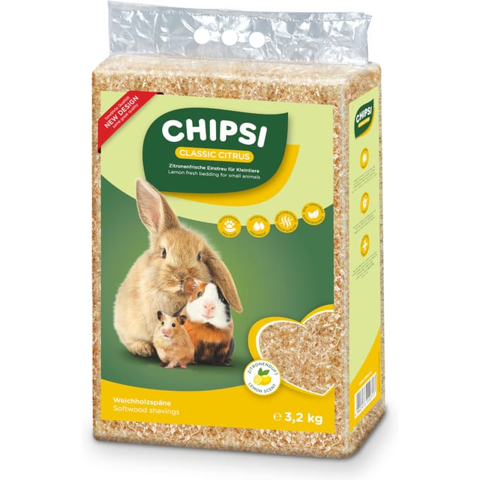 3,2kg (ca. 60 liter) Chipsi Citrus Knaagdierenstrooisel