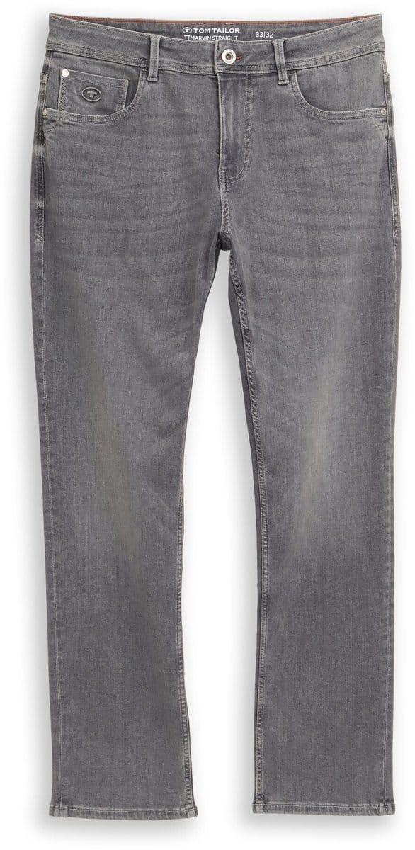 Tom Tailor - TTMARVIN STRAIGHT-jeans met superstretch - Maat 33/36 - grey denim