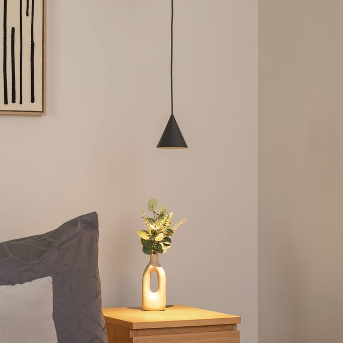 Nowodvorski Lighting Hanglamp ZENITH, donkergrijs, Ø 11 cm, metaal, GU10