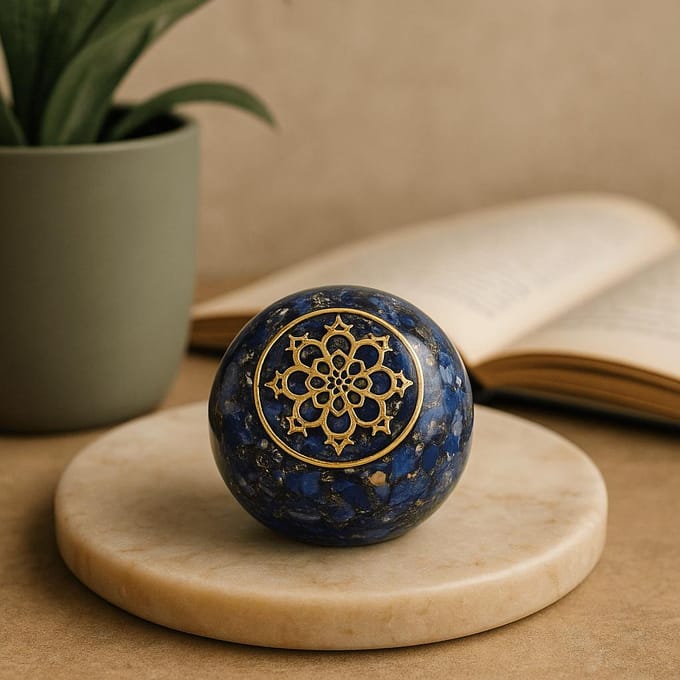 Orgonite Bureau Power Packs - Lapis Dome