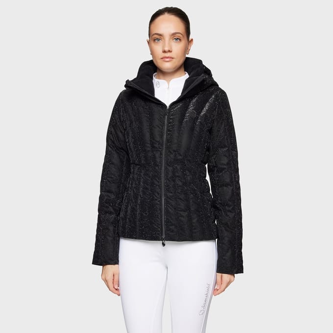 Samshield Courchevel-Ice Print Puffer Jas Zwart - M