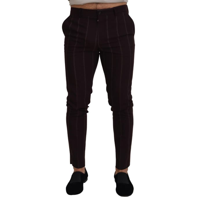 Gestreepte Dress Pants Slim Fit