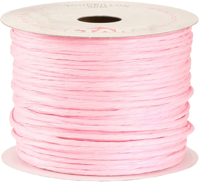 Draad gewikkeld 50m roze