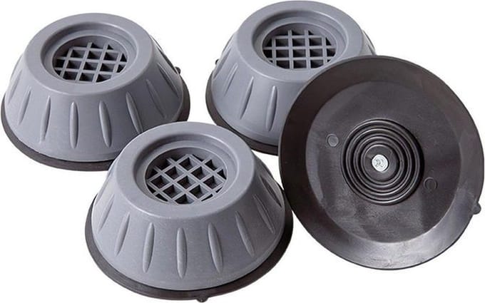 Wasmachine verhoger anti vibratie pads - Set van 4 - Grijs