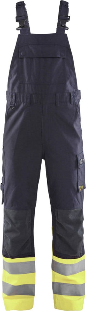 Blaklader Bretelbroek Multinorm Inherent Klasse 1 2888-1512 - Marine/High Vis Geel - D108