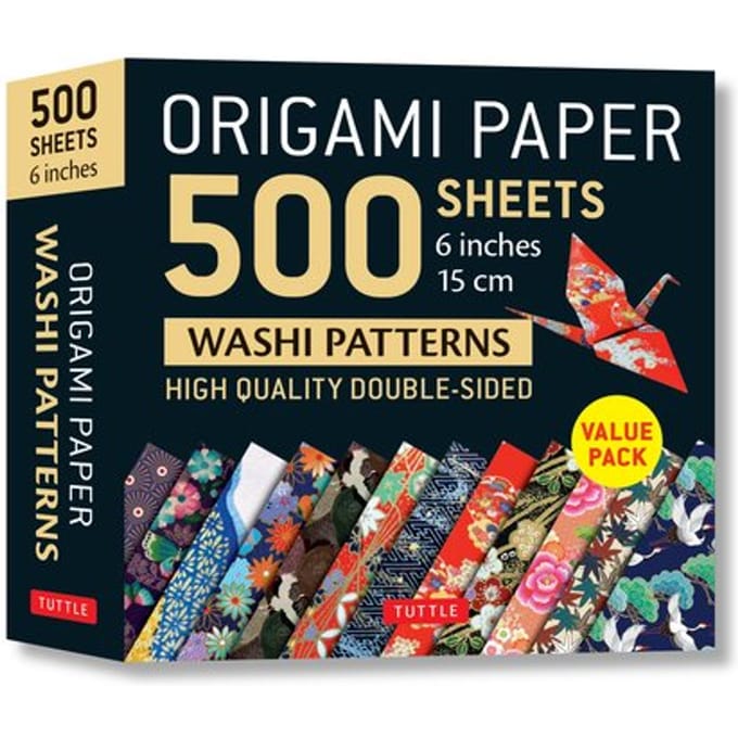 Origami Paper 500 Sheets Japanese Washi Patterns 6" (15 Cm)