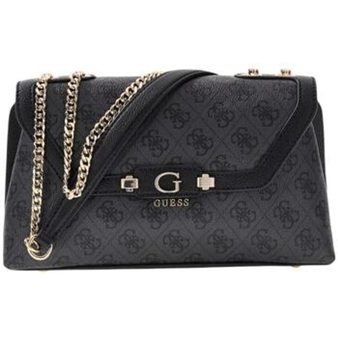 Guess Lindsey XBody Flap - Schoudertas 27 cm (coal logo)