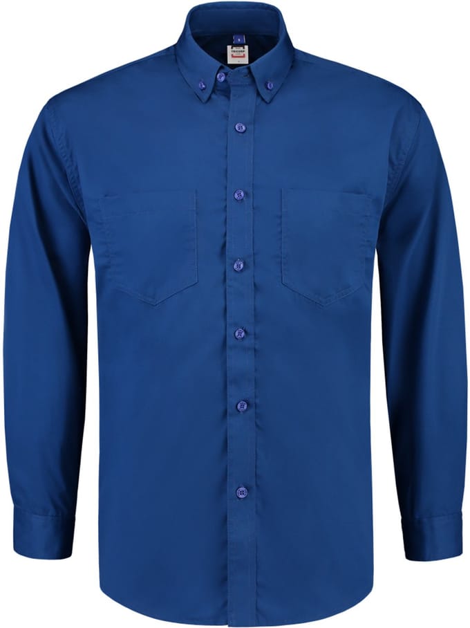 Tricorp 701004 Werkhemd Lange Mouw Basis - Koningsblauw - 3XL
