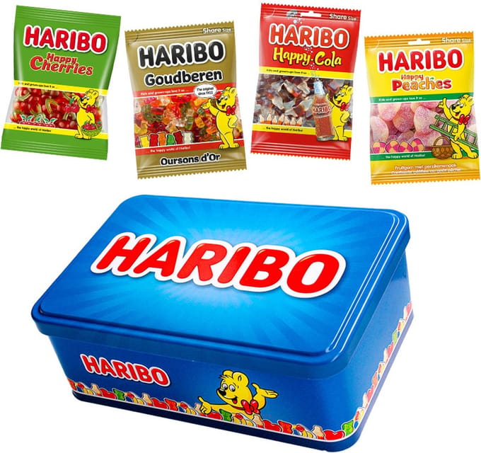 Haribo Happy Heroes candy collection box - snoepdoos - snoepcadeau - Haribo snoep - 350g