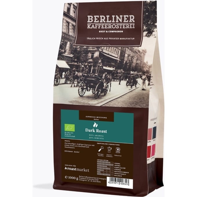 Berliner Kaffeerösterei Espresso Dark Roast Bio 1kg