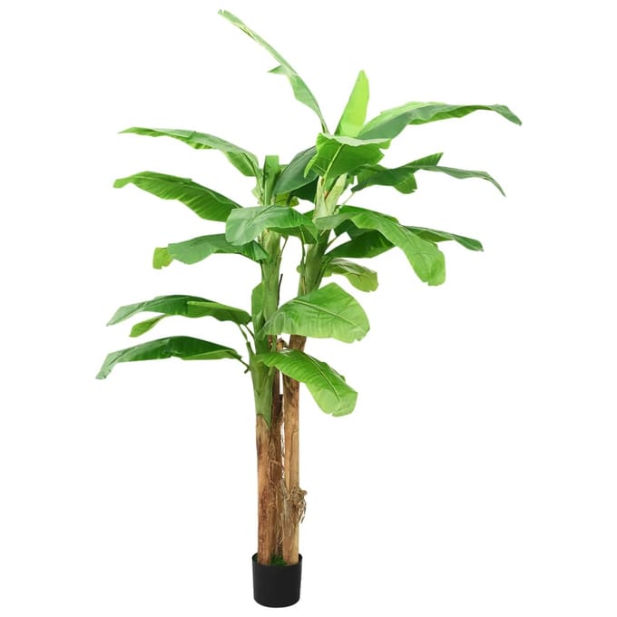 vidaXL - Kunstboom - met - pot - banaan - 300 - cm - groen