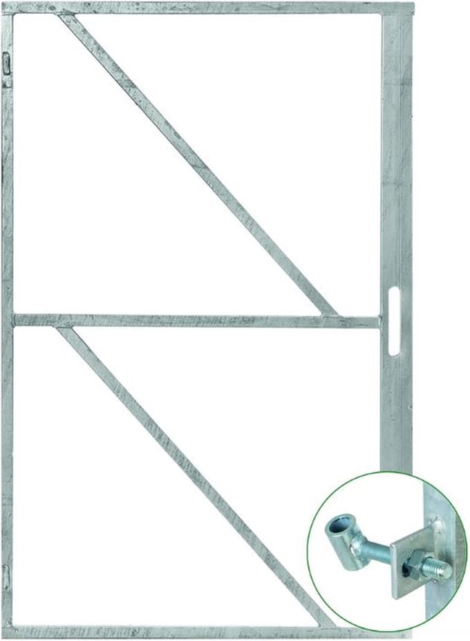 Poort frame 2000x1000 met slotkast 3 stelscharnieren