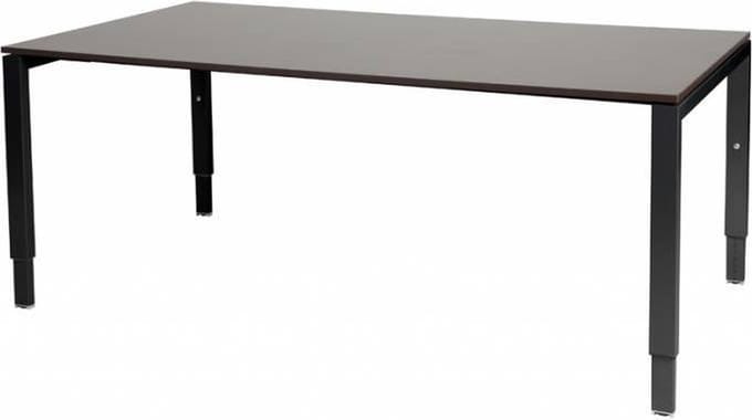 Vergadertafel Domino - 180x100 logan - zwart frame
