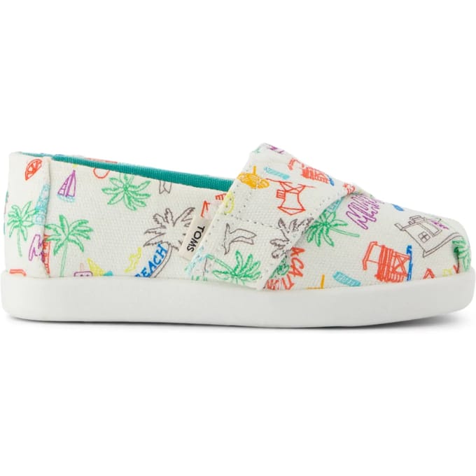 Geprinte espadrilles voor baby meisje Toms Classic