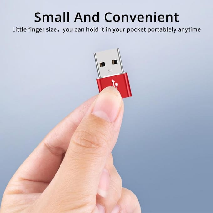 FONKEN USB 3.0 NAAR Type C 3.1 Adapter Notebook Oplader USB Male NAAR USB C Vro Telefoon Opladen Converter Oortelefoon usb Kabel Connector rood