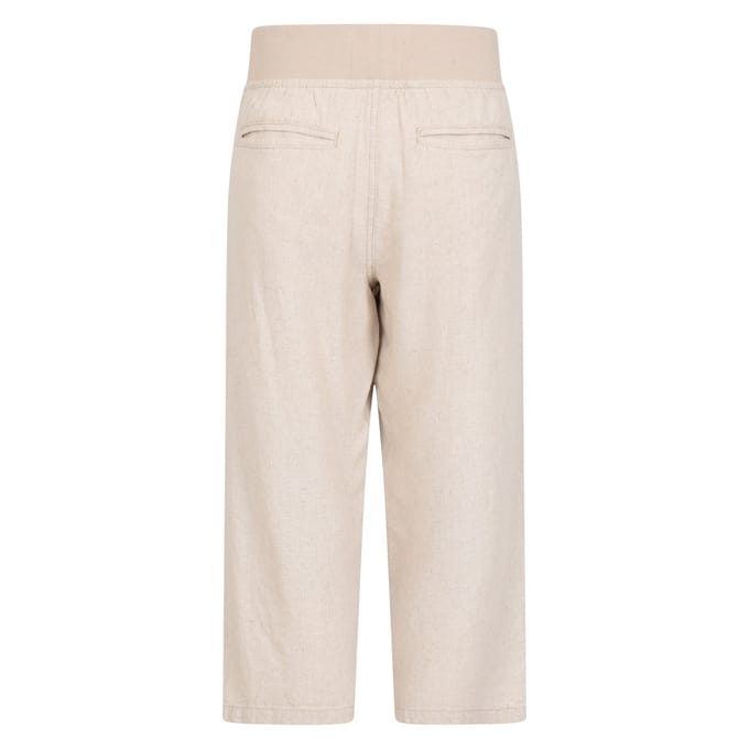 Mountain Warehouse Dames/Dames Skye Linnen Mix Capri (Beige)