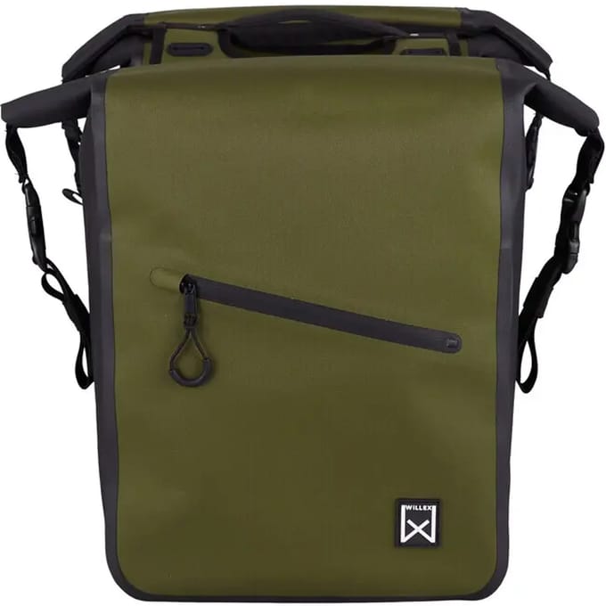Willex Dubbele tas Combi 100% Waterdicht Groen