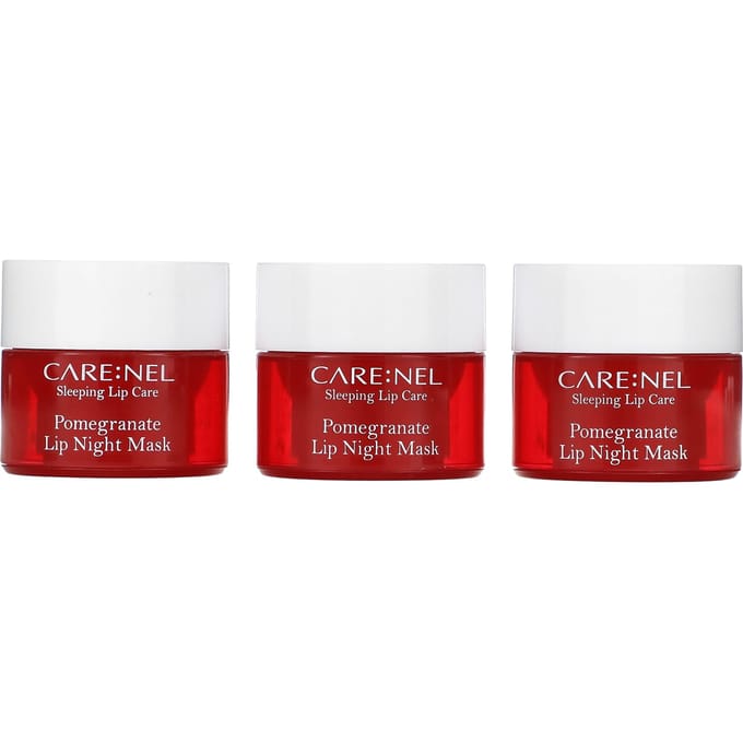 Care:Nel, lip night mask, pomegranate, 3 pieces, each (5g) red
