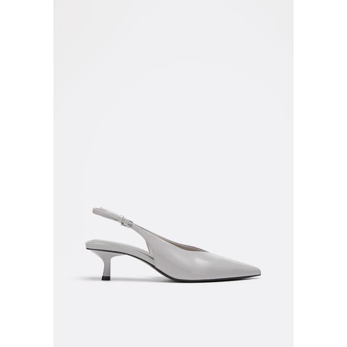 Stradivarius Pumps met V-hals  GRIJS 35