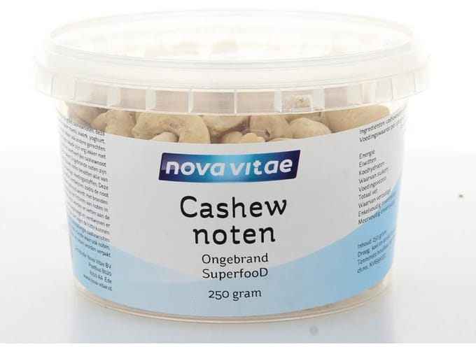 Nova Vitae - Cashewnoten - Ongebrand - 250 gram
