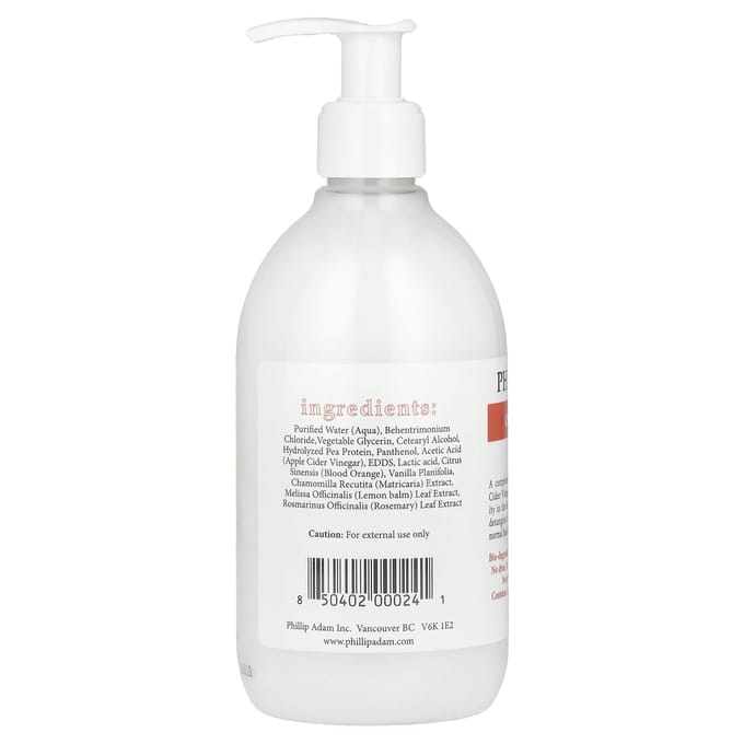 Phillip Adam, Après-shampoing, Orange Vanille, 12 fl oz (355ml) white