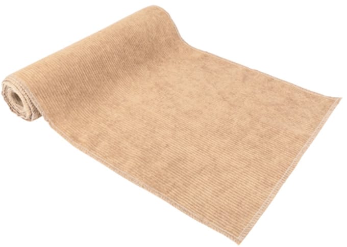ARTYFETES - Tafelloper ribfluweel beige 28 cm x 3 m voor bruiloft