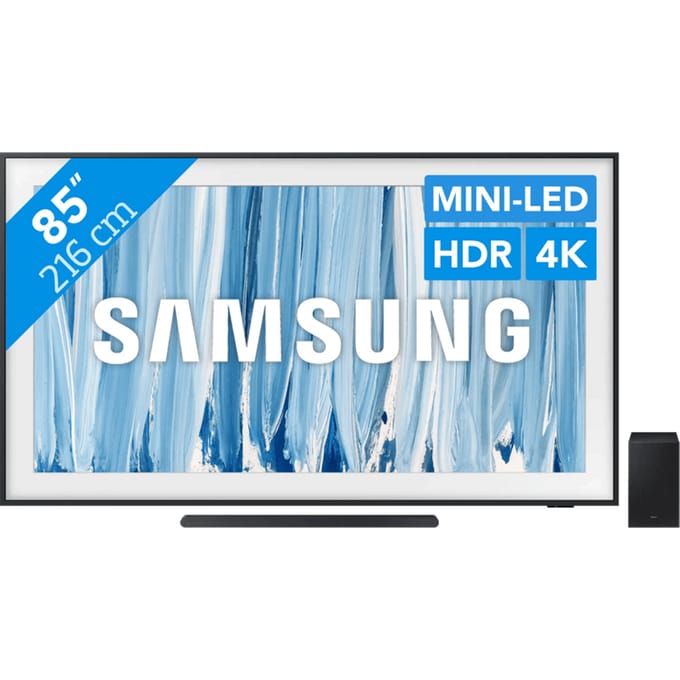 Samsung The Frame Pro 85" (2026) + Samsung HW-S700D Zwart (2024)