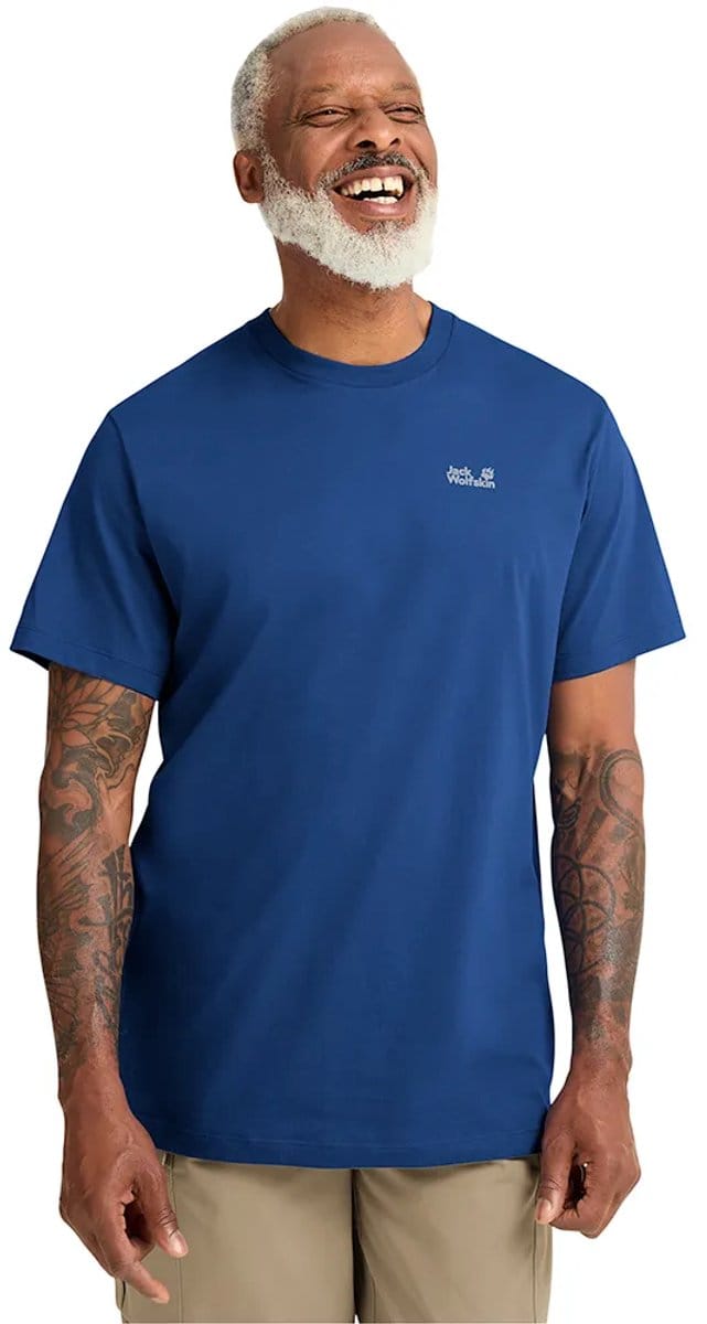 Jack Wolfskin Essential T-shirt Met Korte Mouwen Blauw S Man