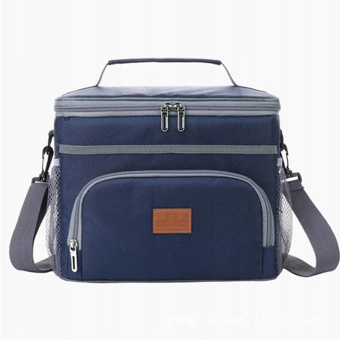 Grote Blauwe Thermische Lunchtas - 15L Isolatie voor Maaltijden