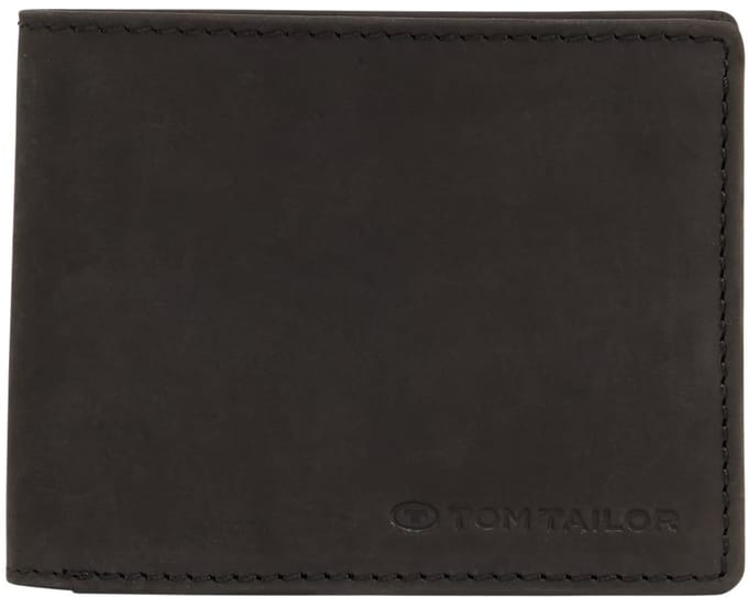 Tom Tailor - TTRON portemonnee van leer - Maat ONESIZE - schwarz / black