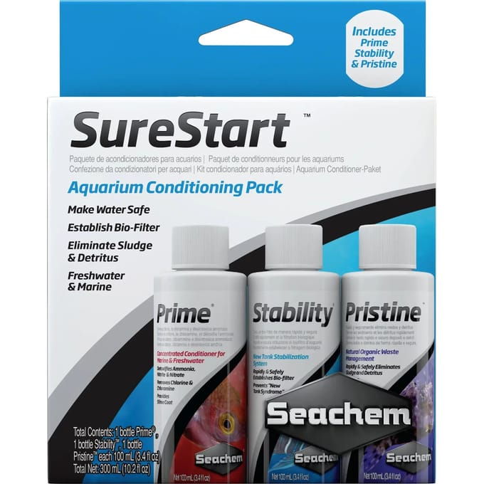 Aquarium accessoires Seachem Sure Start Pack (x3)