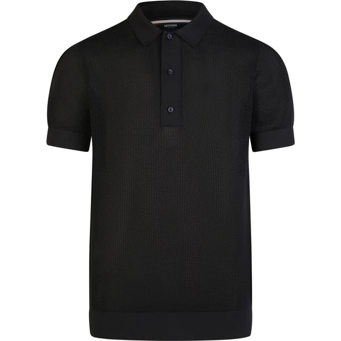 Gebreid poloshirt Hechter