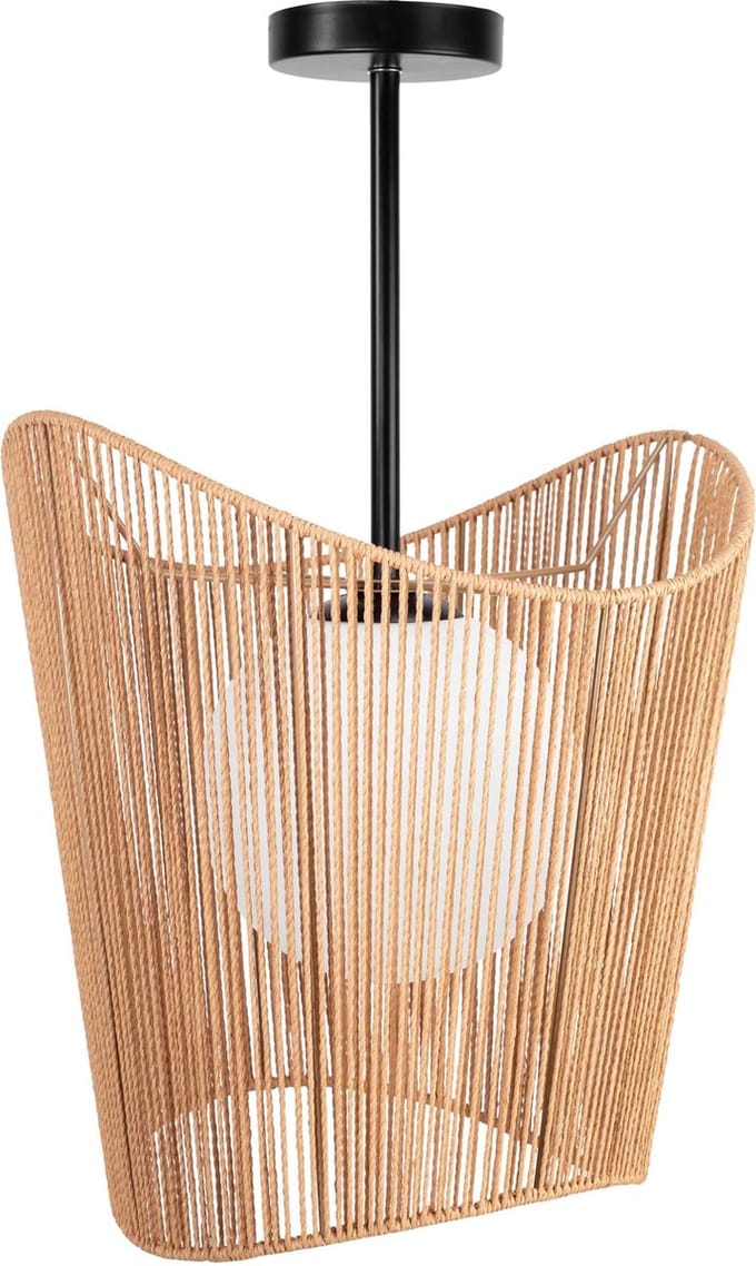 Toolight App1588-1Cp Hanglamp Beige 41,5X39X41,5Cm