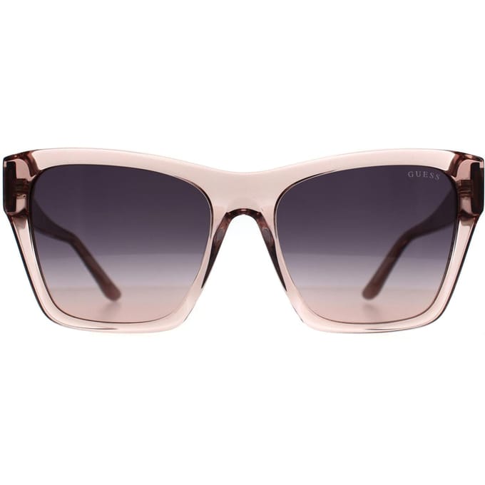 Guess GU00113 57Z glanzend beige violet gradiënt zonnebril
