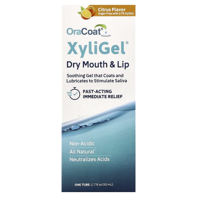 OraCoat, XyliGel®, Pour Bouche et Lèvres Sèches, Agrumes, 50 ml (1,7 fl oz) gray
